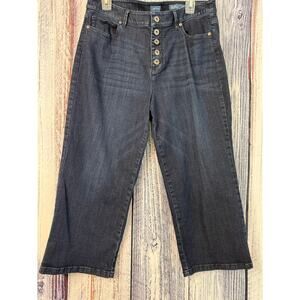 J Jill  High Rise Straight Leg Crop Jeans Size 14